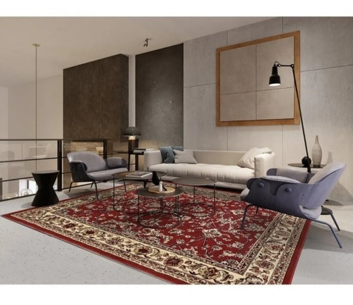 Imagem 2 de 5 de Tapete Herat Ruby 2,5x3,5m 250x350cm São Carlos Tipo Persa