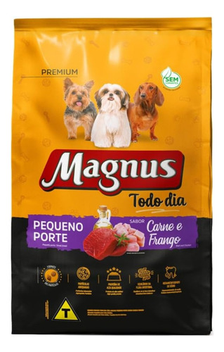 Ração Magnus Todo Dia Cães Adultos Pequeno Carne/frango 15kg