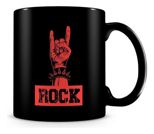 Canecas Artgeek Starnerd Rock and Roll Black unico capacidade 325mL