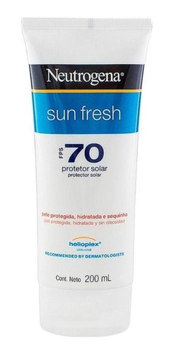 Protetor Solar Neutrogena Sun Fresh Fps 70 200ml
