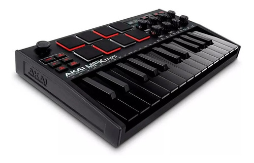 Akai Mpk Mini Mk3 Preto 25 Teclas Controlador Midi Usb