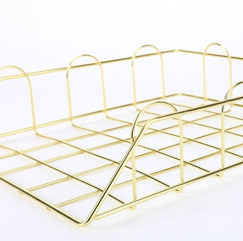 Bandeja De Metal Para Papel Organizador Apilable Escritorio