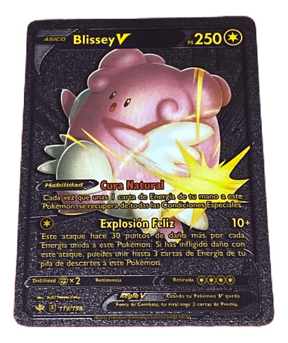 Juego Carta De Pokemon Negra De Colección Blissey