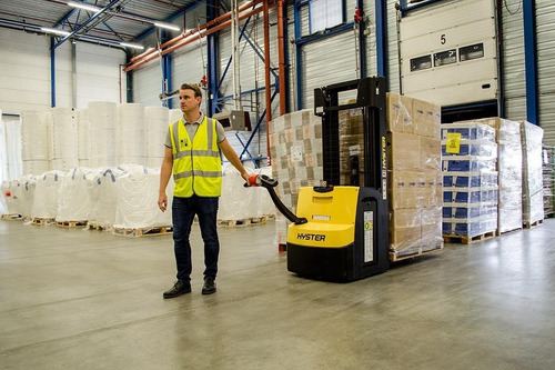 Imagen 2 de 10 de Apilador Eléctrico Hyster 1.600 Kg Hasta 6 Mts Origen Italia