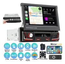 Comprar Estereo De Pantalla 7 Pulgadas Bluetooth Usb Audio Vehiculos Autoestéreo Para Autos 1 Din Mirrorlink Táctil Retráctil