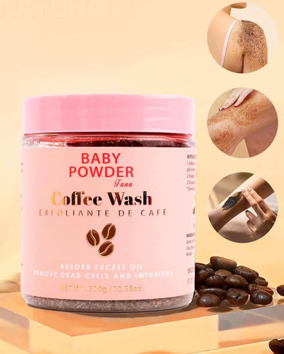 Exfoliante Corporal Café Mejora Circulación E Hinchazon 300g