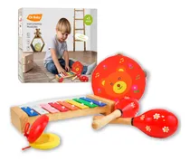 Comprar Set De Instrumentos Musicales De Madera Ok Baby