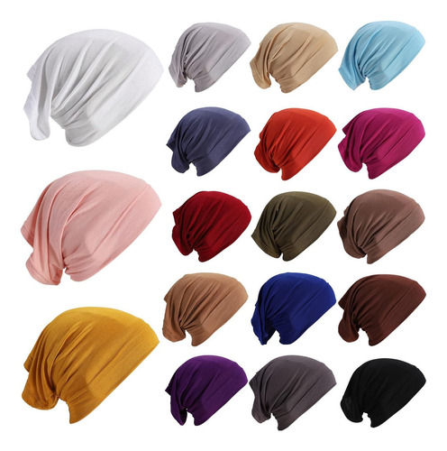 Jenpen 18 Piezas Hijab Undercap Bufanda Hijab Cap Unisex Cap