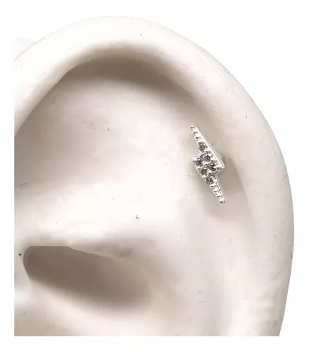 Piercing Raio Cravejado Tragus