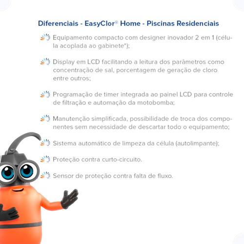 Gerador De Cloro Automatico Easyclor Home G5-03 - Nautilus