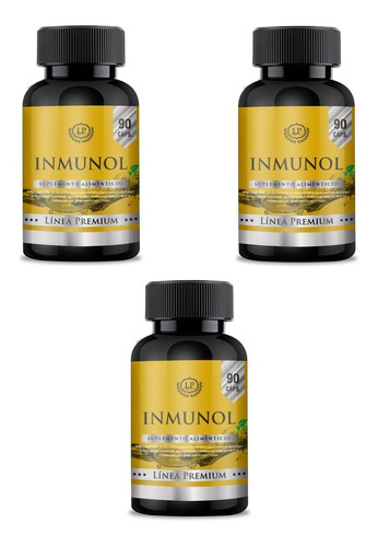 Pack 3 Inmunol (vitamina C+ D3 + E + Zinc) Sist. Inmunológ.