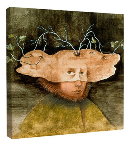 Cuadro Decorativo Canvas Moderno El Labrador Remedios Varo Color Natural Armazón Natural