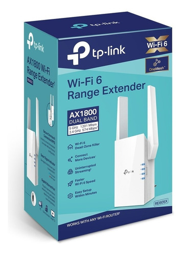 Repetidor Extensor De Red Wifi 6 Mesh Ax1800 Re605x