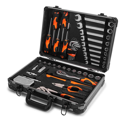 Set Juego Herramientas 76 Piezas + Maletín - Rex