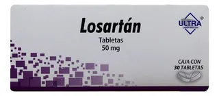 Losartán Caja C/30 Tabletas De 50mg C/u