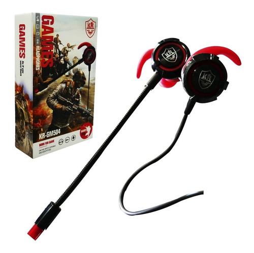 Audífonos Gamer Kr-gm504 Rojo