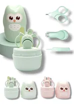 Comprar Kit Para El Cuidado Limpieza De Uñas Del Bebé Cortauñas Color Verde Claro