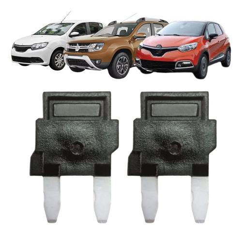 Par 2 Fusível Mini Diodo Renault Sandero Logan Kwid Duster