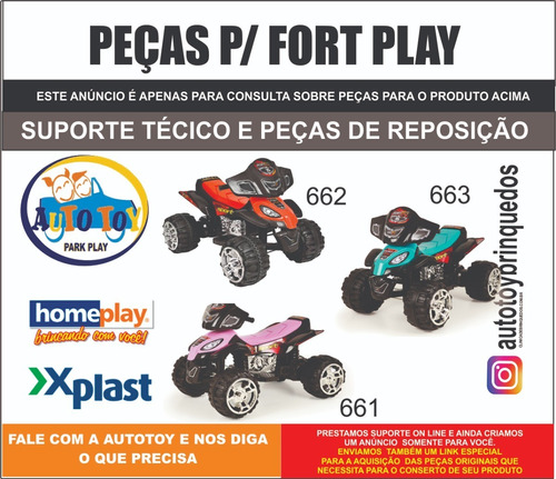 Fort Play 12v Homeplay - Peças De Reposição - Consulta