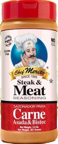 Sazonador Carne Asada Y Bistec Chef Merito 397g