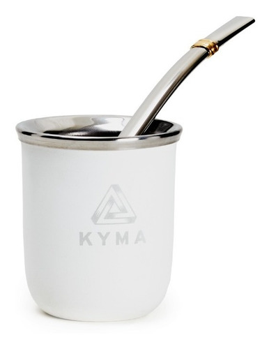 Imagen 7 de 10 de Set Matero Kyma Blanco / Matera Atenea+ Termo Mate Bombilla