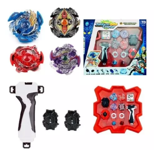 Beyblade Evolution Extreme Gyro Turbo com Lançador Super Rapido Speed Forte