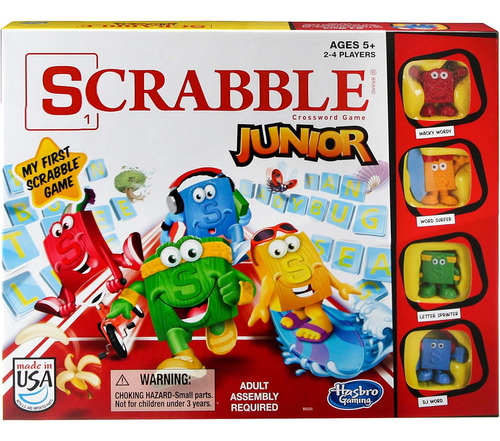 Juego De Scrabble Junior De Hasbro Gaming, Educación Familia