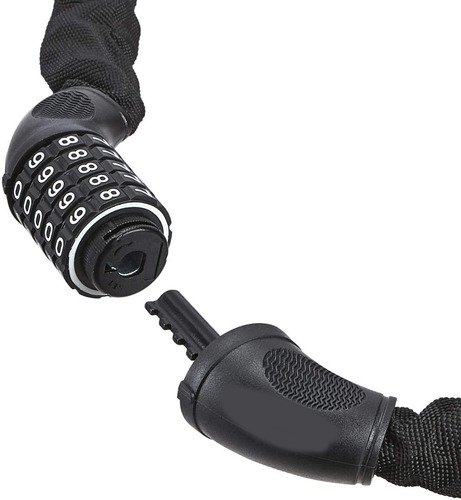 Imagen 2 de 10 de Linga Cadena Candado Para Bici Eslabones 6x1000 Combinacion