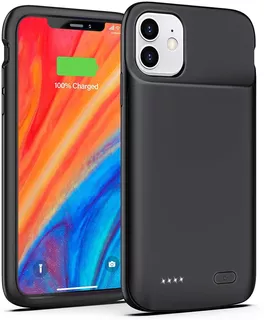 Funda Con Bateria iPhone 11 Omeetie Color Negro