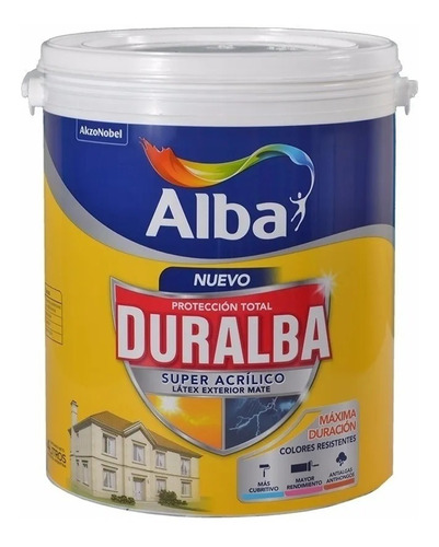 Pintura Latex Exterior Duralba Colores 4lts