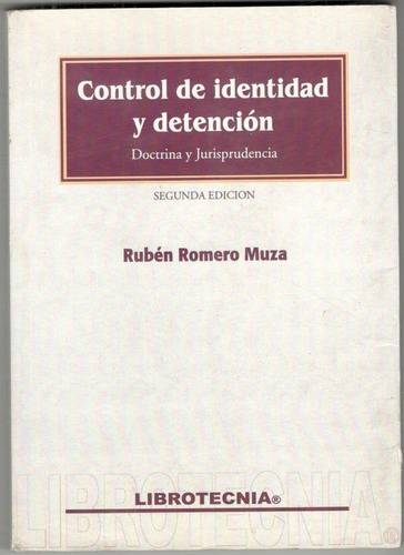 Libro Control De Identidad Y Detencion