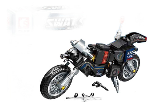 Bloques Sembo Block Swat - Modelo 4 En 1 Para Armar 167 Moto