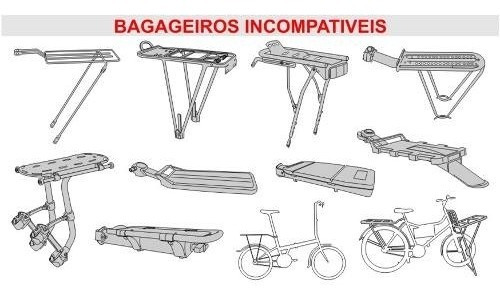 Bau Box Bike Bauleto Bicicleta Com Adesivo Refletivo