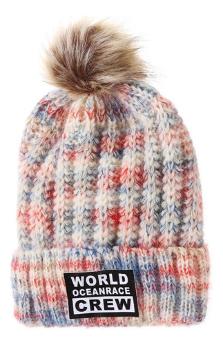 Gorro Tejido De Lana Para Mujer, Otoño-invierno, Casual, Cál