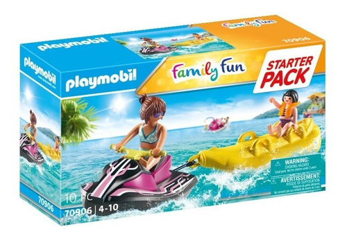 Figura Para Armar Playmobil Family Sun Moto De Agua Con Bote Cantidad de piezas 10