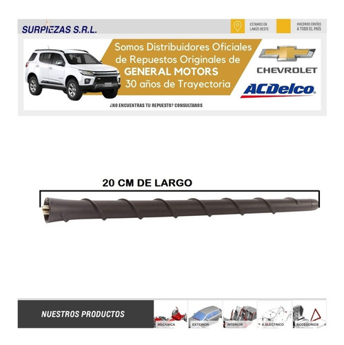Imagen 7 de 10 de Vastago Antena S10 2021/ Chevrolet Original 3c