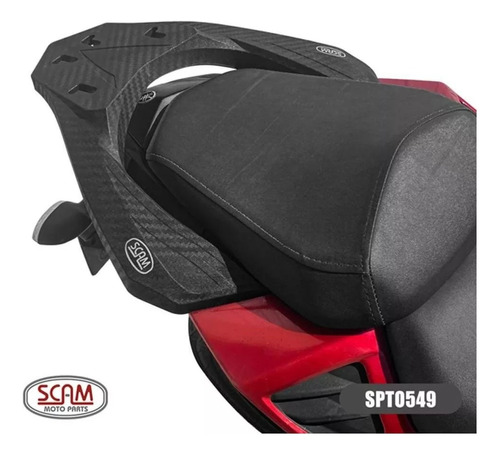 Suporte Bau Fazer250 2018 Em Diante Fiberforce Scam Superior Cor Preto