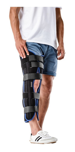 Imagen 2 de 9 de Inmovilizador Rodilla Tripanel Largo Ferula Ortopedica Ptm