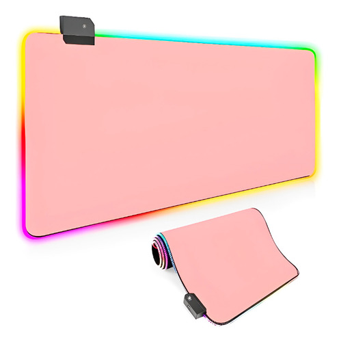 Mousepad Gamer Led Ergonômico Led 7 Cores Rgb Grande 80x30cm