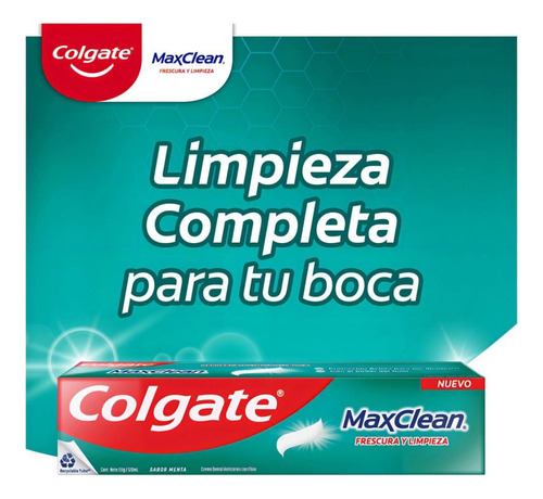 Colgate Max Clean Frescura Y Limpieza 140ml - 3 Unidades