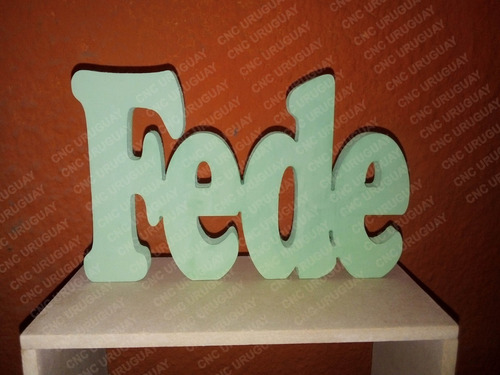 Imagen 5 de 10 de Letras En Madera Mdf 16 Cm Para Decoración - Letras Pintadas