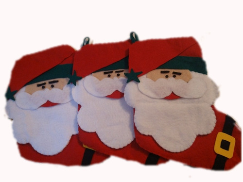 Botas Navideñas De Santa Claus (3 Piezas)
