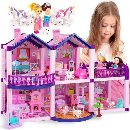 Casa De Muñecas Grande Para Niñas