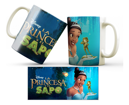 Taza La Princesa Y El Sapo Sublimada