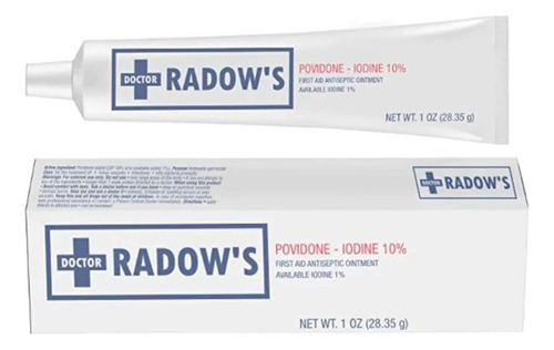 Povidona Yodada Doctor Radow 10% Ungüento Antiséptico 1 Oz