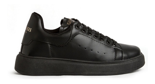 Imagen 3 de 5 de Zapatillas Genesis Urbana Mujer Hombre Negro Envió Gratis