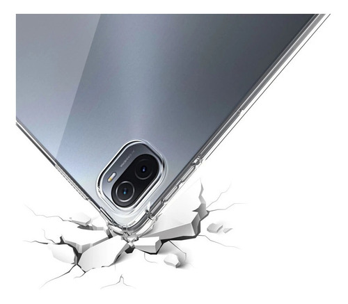 Imagen 4 de 6 de Carcasa Bordes Reforzados Para Xiaomi Mi Pad 5 + Vidrio