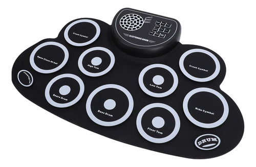 Juego Electrónico De Tambores Enrollables De 9 Almohadillas,