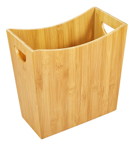 Gobam Cesta De Basura De Bambu, Cubo De Basura Rectangular C