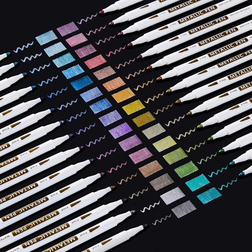 Shuttle Art - Rotuladores Metálicos, 30 Colores De Pintura. Color 30 Colores